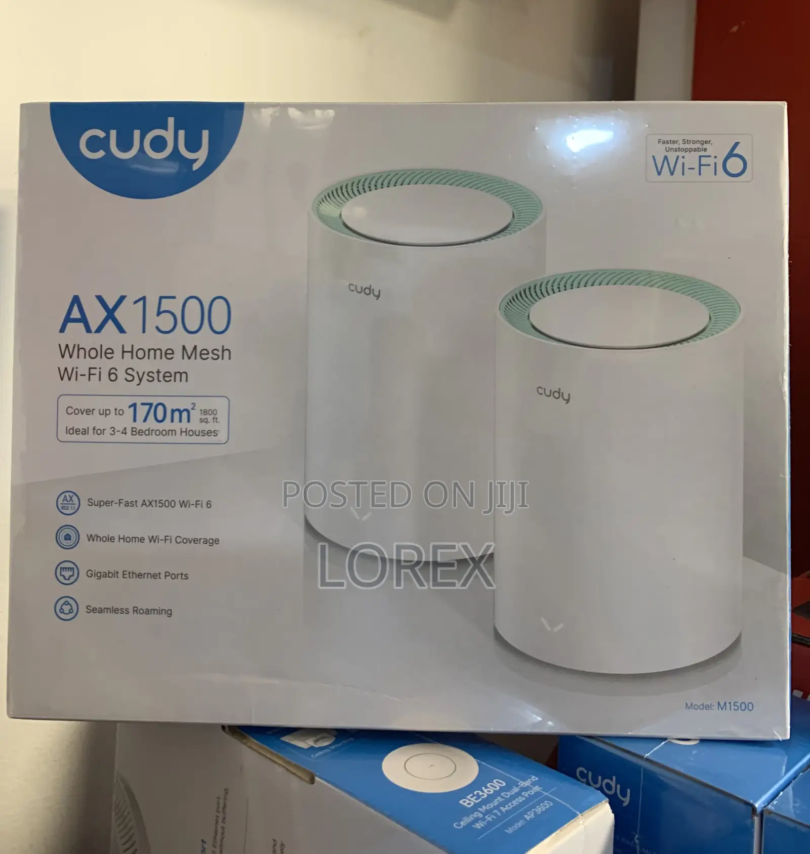 Cudy Dual Band Access Point 2 in 1 Pack Ax1500 Wifi 6 Mesh Wi-Fi