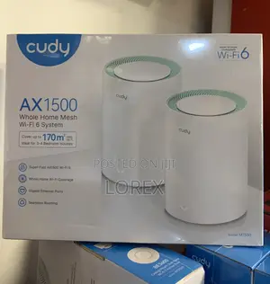Cudy Dual Band Access Point 2 in 1 Pack Ax1500 Wifi 6 Mesh Wi-Fi