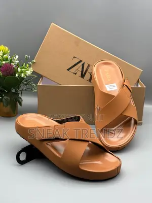 Zara Sandals Suede Brownstone