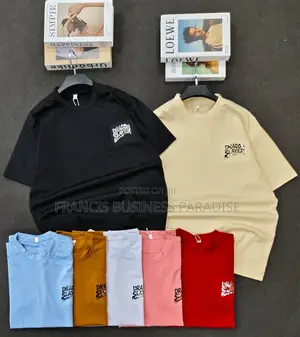 High-Quality Thick Cotton Round Neck T-Shirts (Bulk Available)