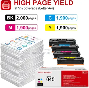 4 Pack 045 Bk/C/M/Y Toner