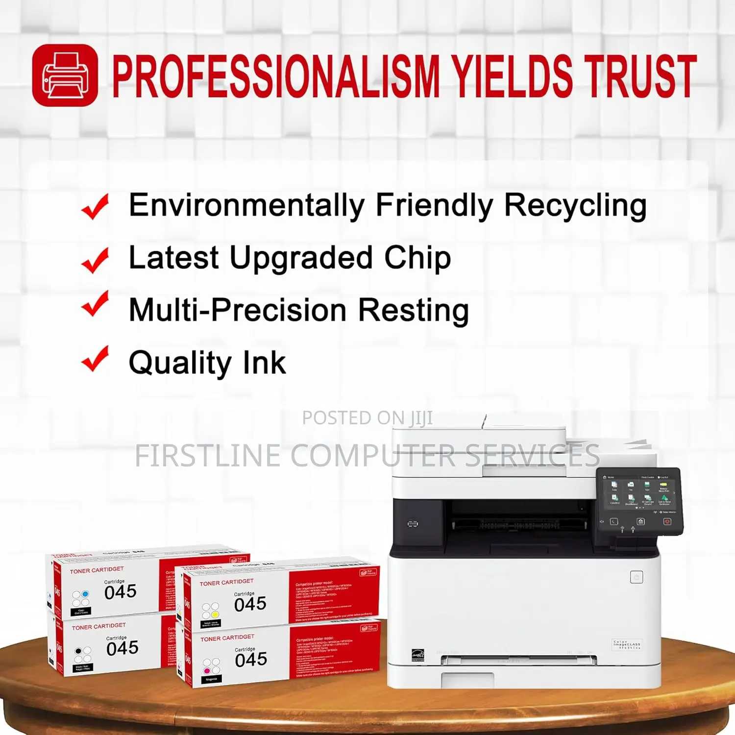 4 Pack 045 Bk/C/M/Y Toner