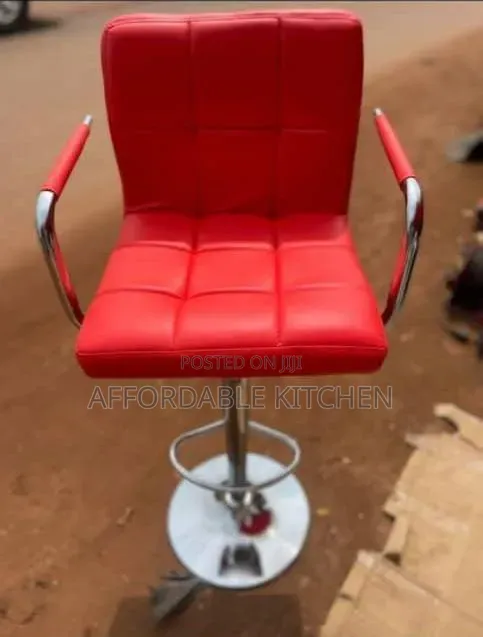 Swivel Stool Red Bar