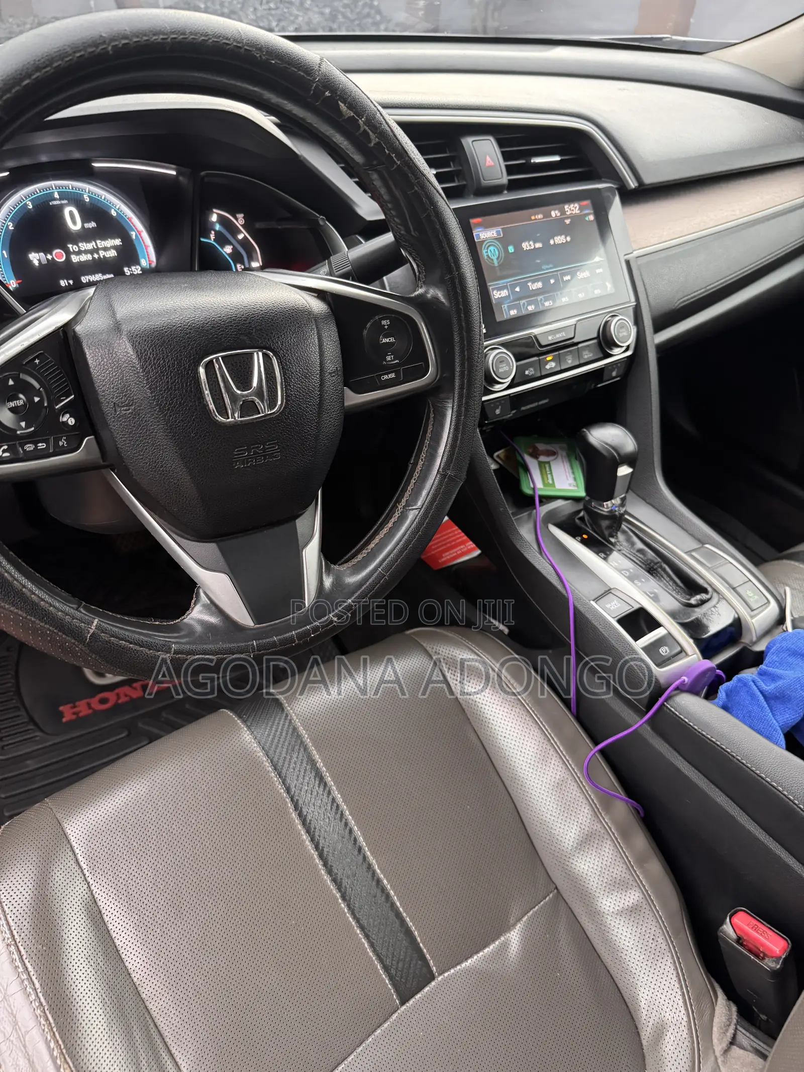 Honda Civic EX-L 4dr Sedan (1.5L 4cyl) 2016 Gray