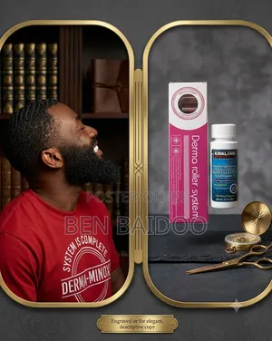 Kirkland Hair Growth Oil Derma Roller (Men's Kit)