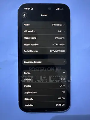 Apple iPhone 15 128 GB White