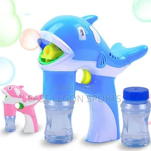 Bubble Gun Water Pistol Dolphin Wand Music Kids Toy