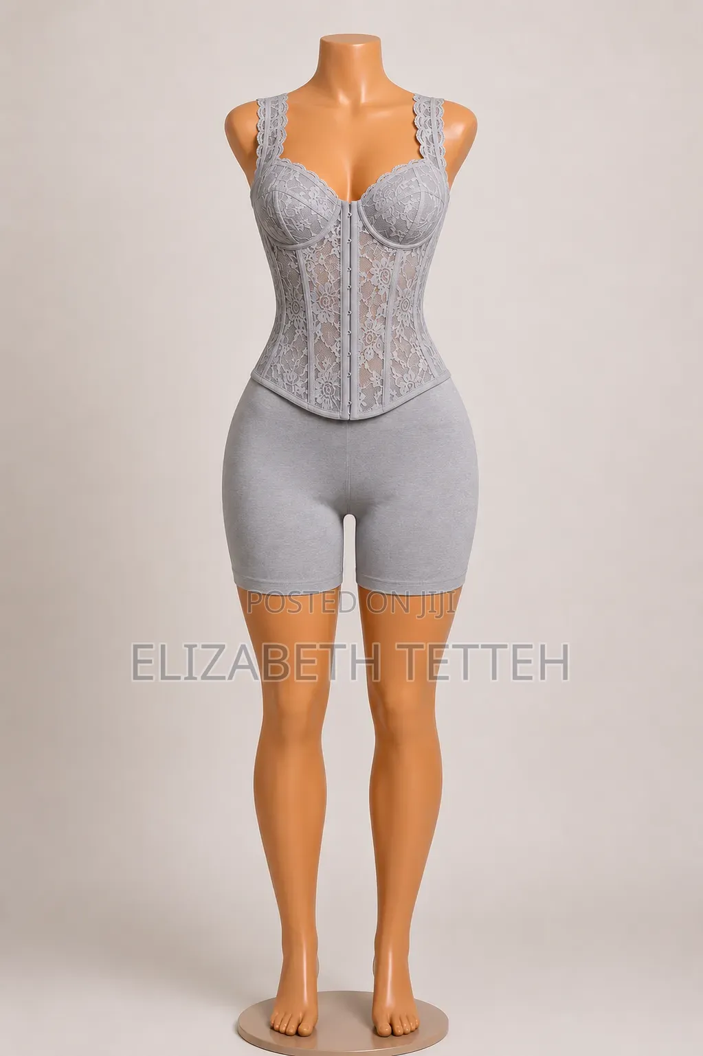 Corset Tops Biker Shorts