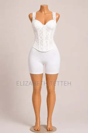 Corset Tops Biker Shorts