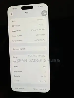 Apple iPhone 15 Pro Max 256 GB Black