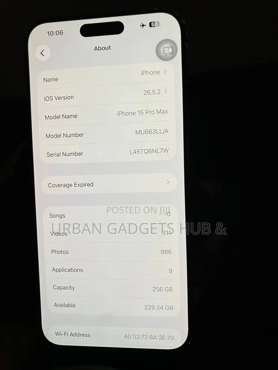 Apple iPhone 15 Pro Max 256 GB Black