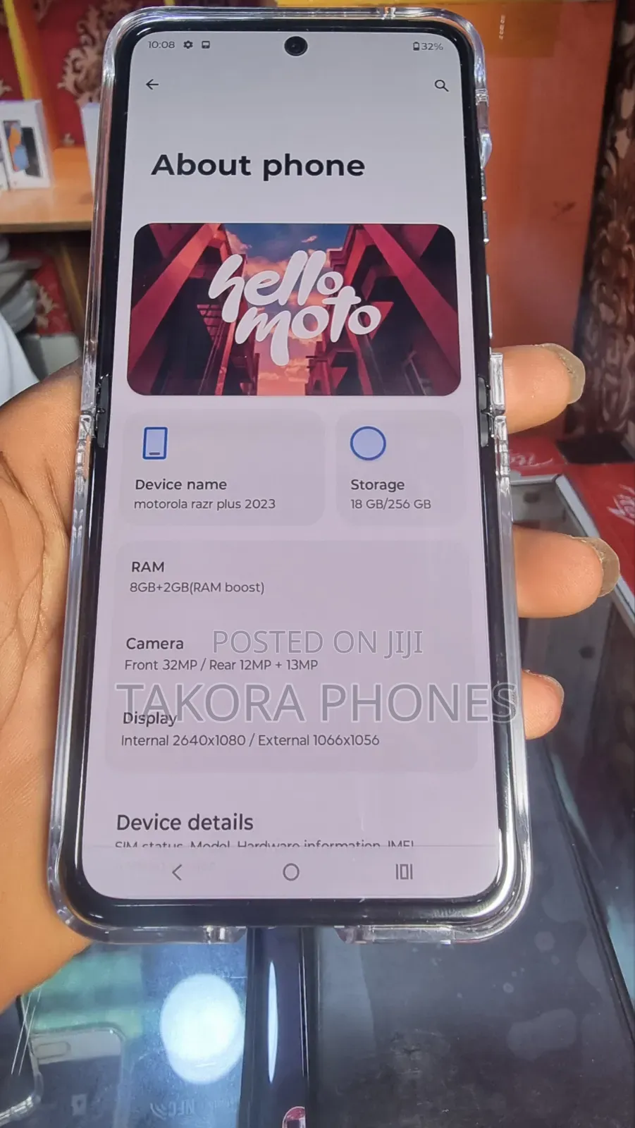 New Motorola Razr 40 Ultra 256 GB Gray