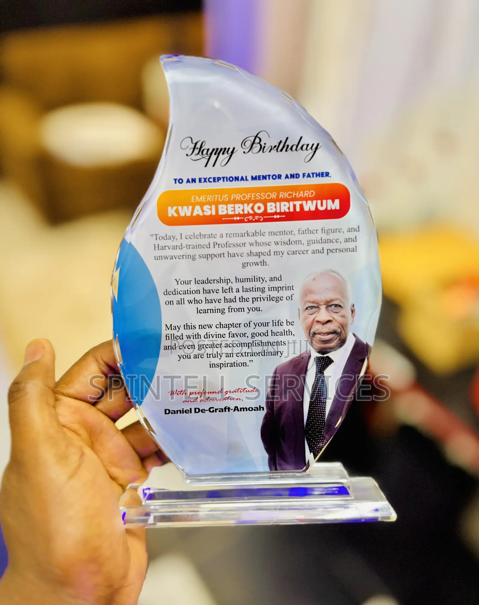 Award Crystal Plaque Citations