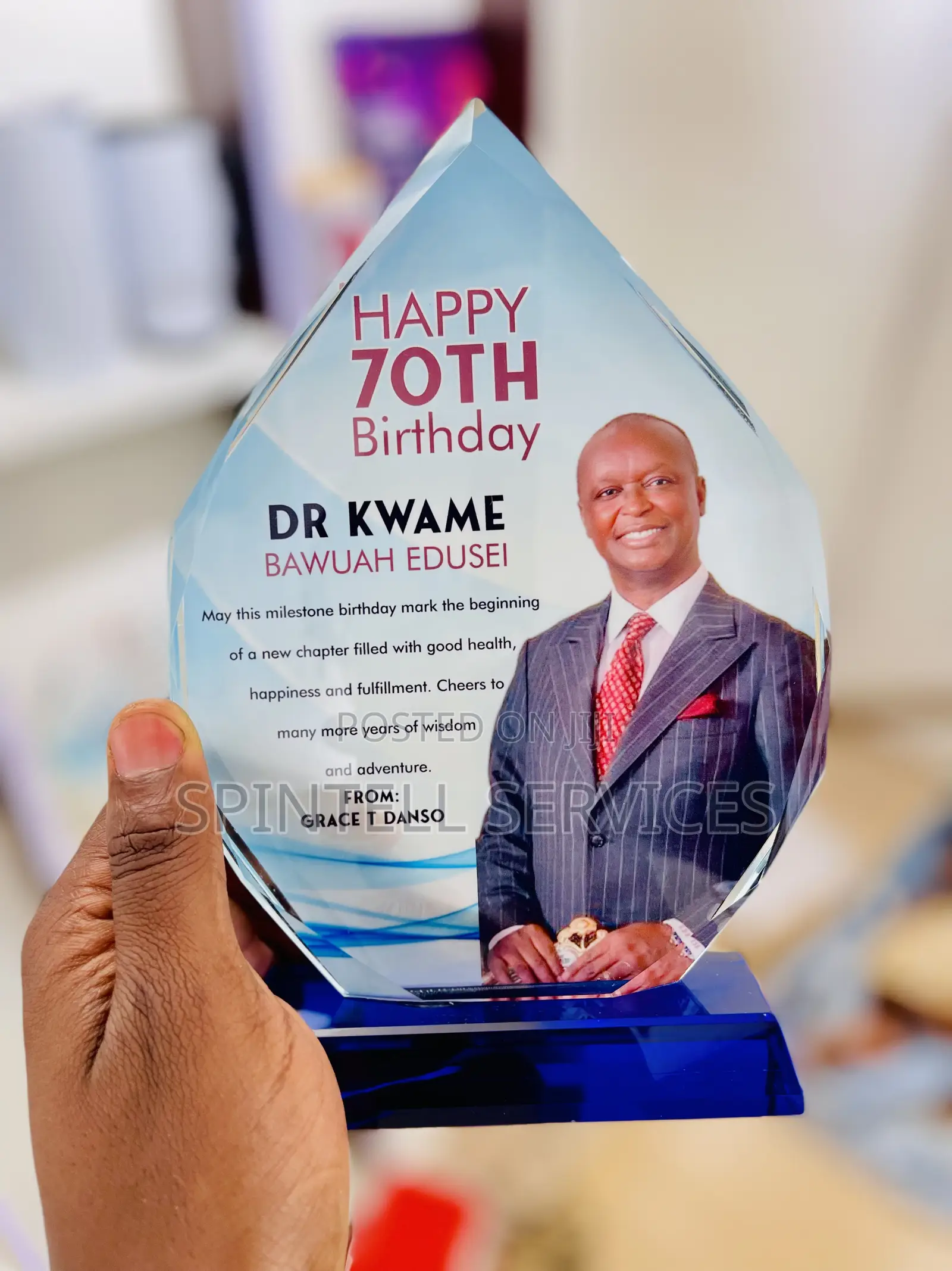 Award Crystal Plaque Citations