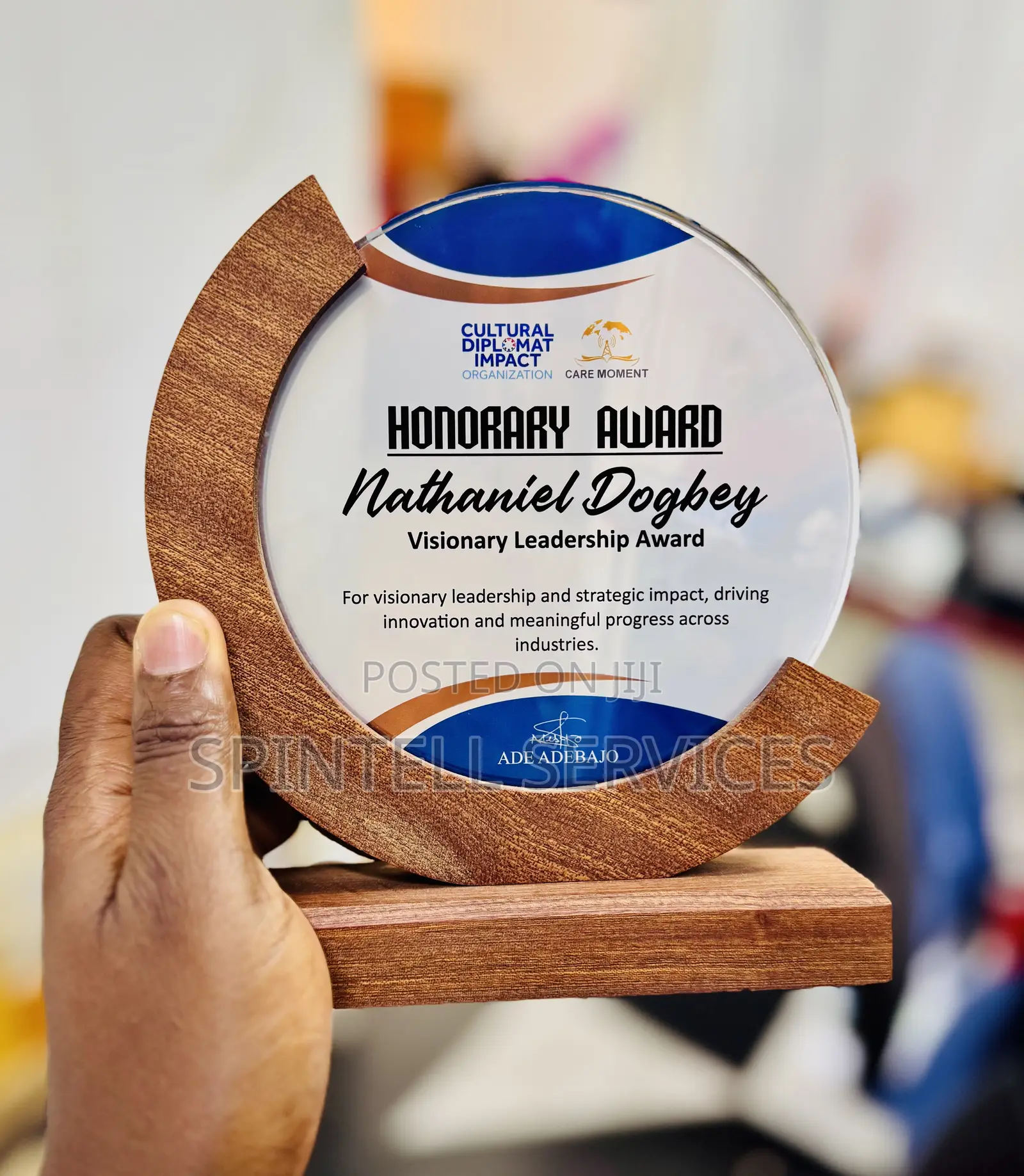 Award Crystal Plaque Citations