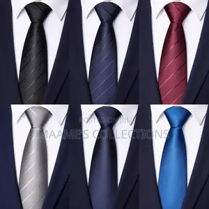 Men's Solid Color Zipper Necktie