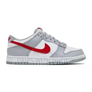 Nike Low Dunk ‘ Wolf Grey Uni Red’