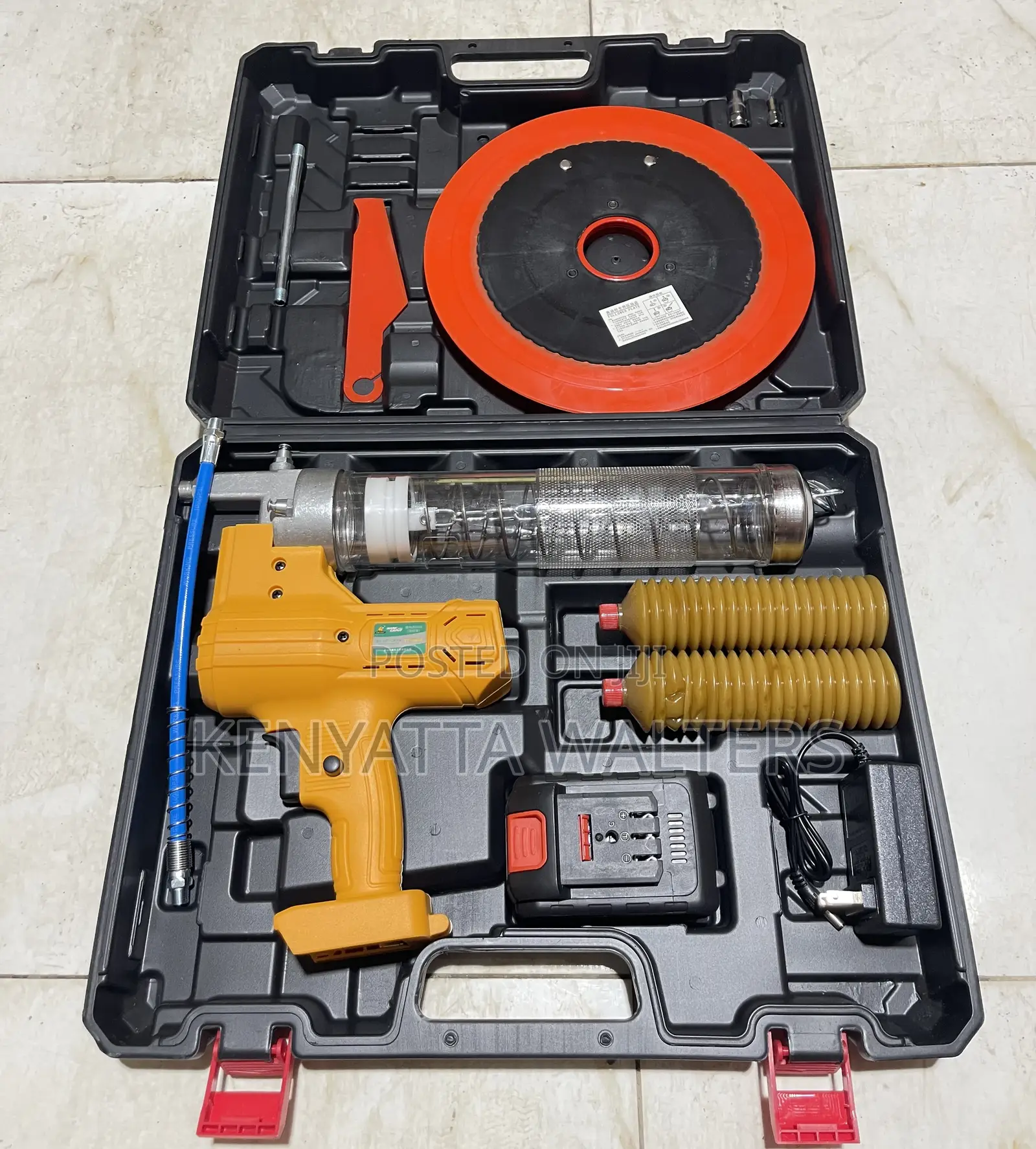 Lithium Ion Electric Grease Gun With 1pcs 21v Battery