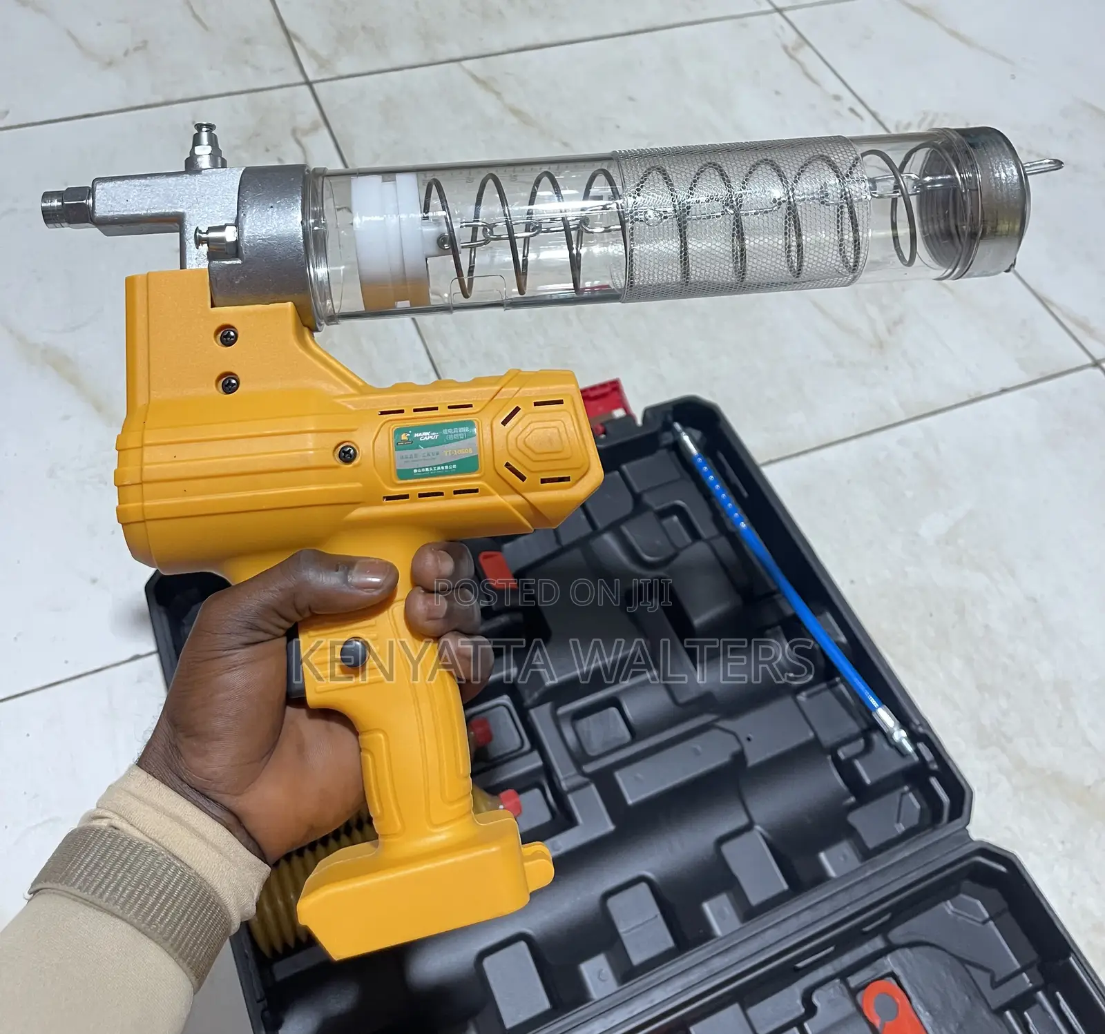 Lithium Ion Electric Grease Gun With 1pcs 21v Battery