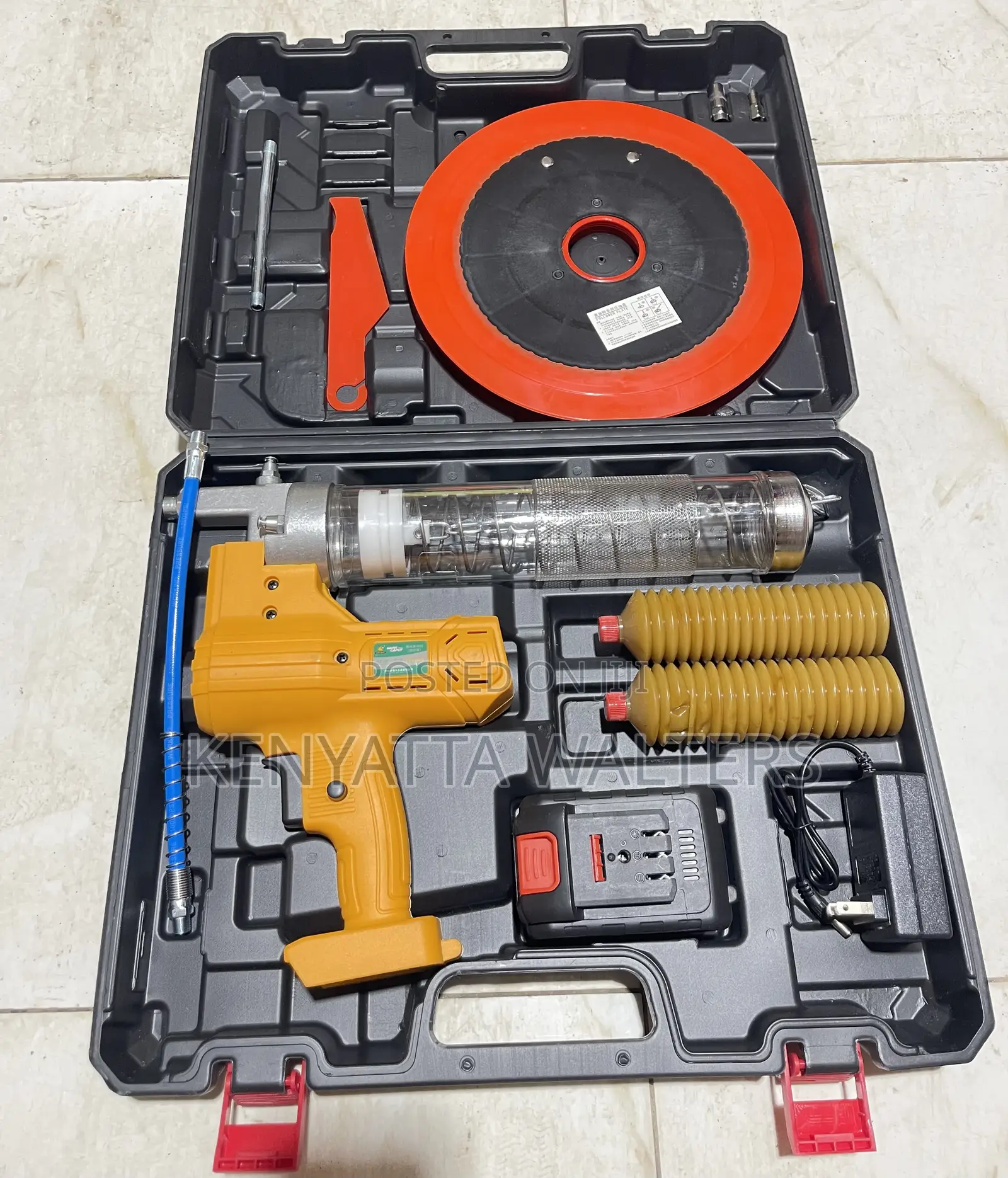 Lithium Ion Electric Grease Gun With 1pcs 21v Battery