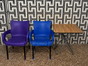 2 Chairs With a Table for Sale.