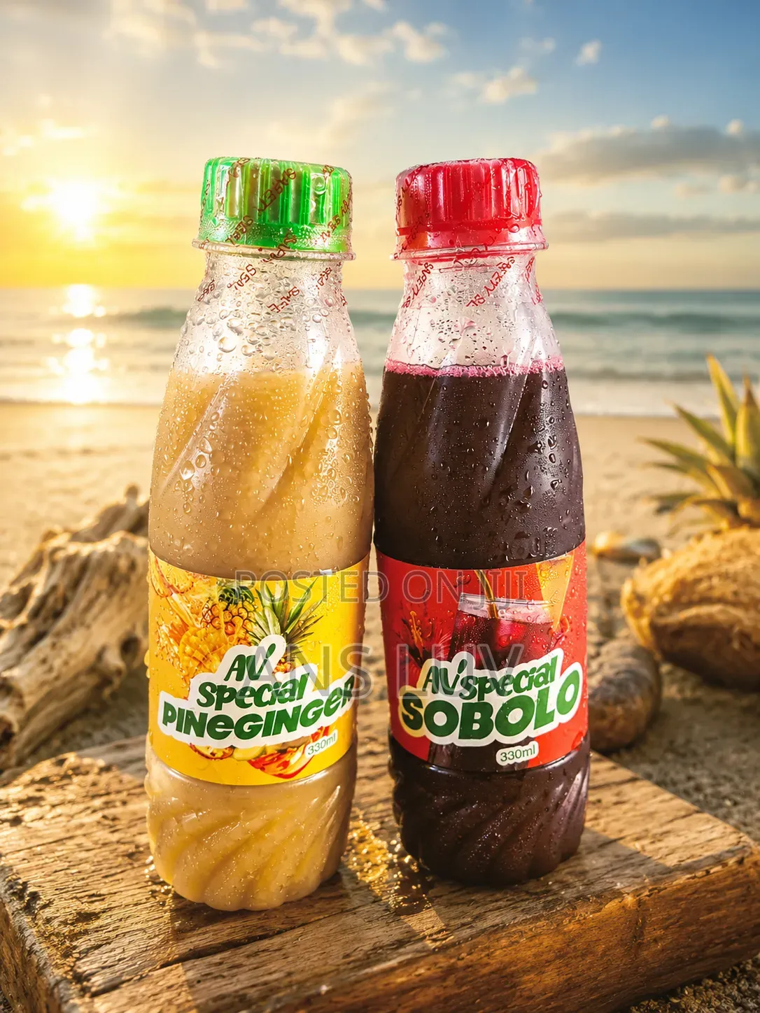 Ange's Premium Beverages Sobolo Drink and Natrual Pineginger Drink