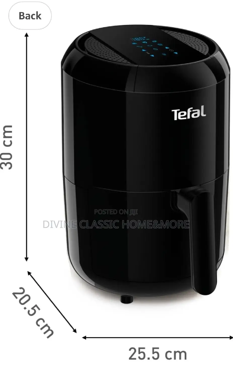 Tefal Ey3018 Easy Fry Compact Hot Air Fryer (1400w, Capacity) 1.6 L