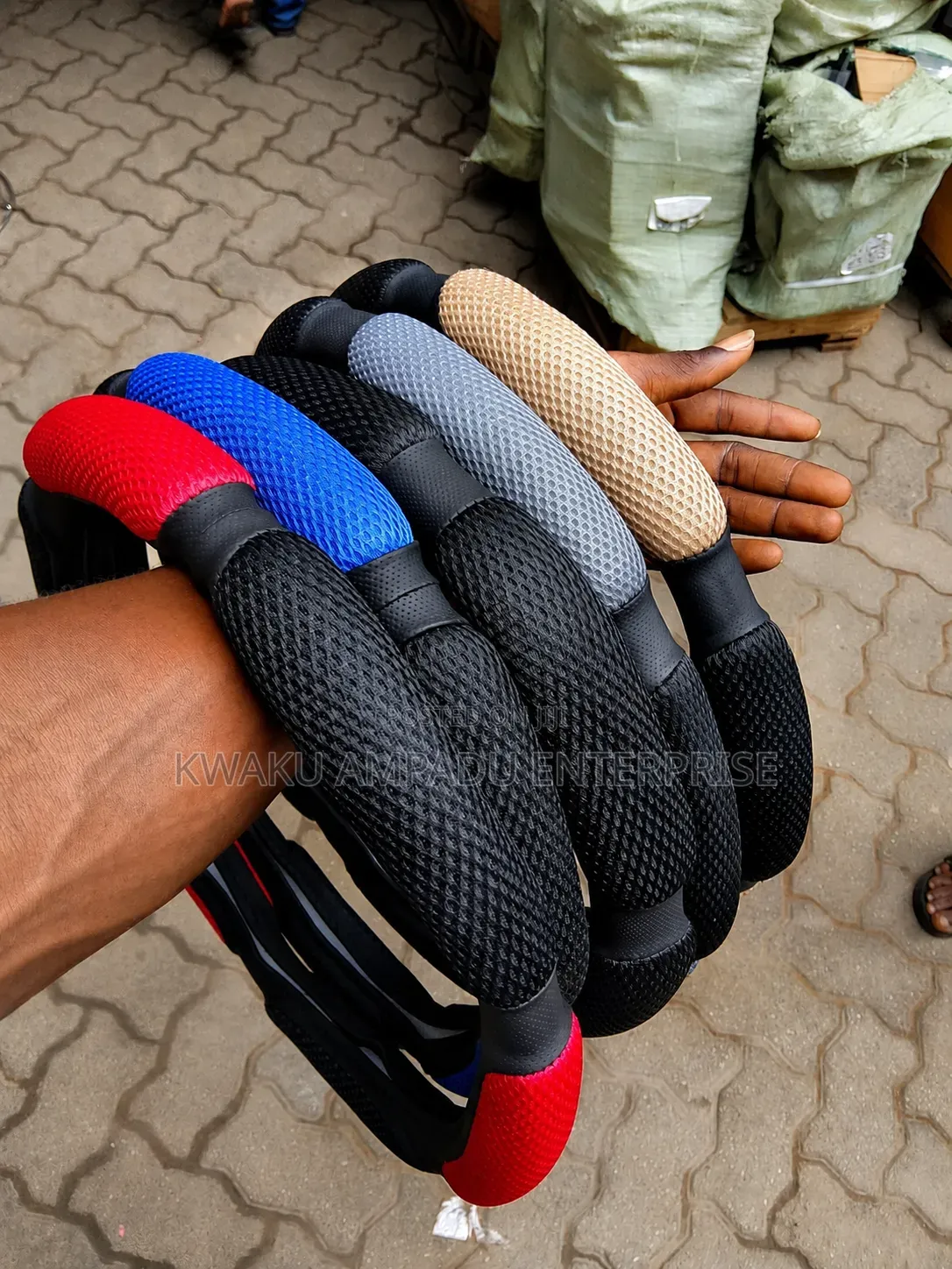 Foamy Net Sports Steering Wheel Cover