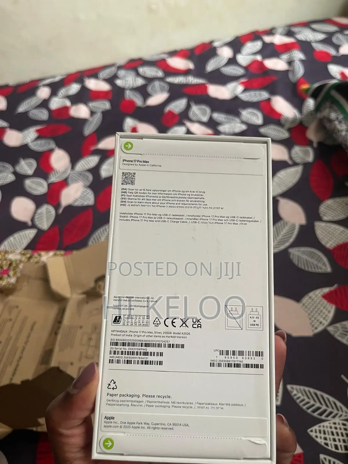 New Apple iPhone 17 Pro Max 256 GB White