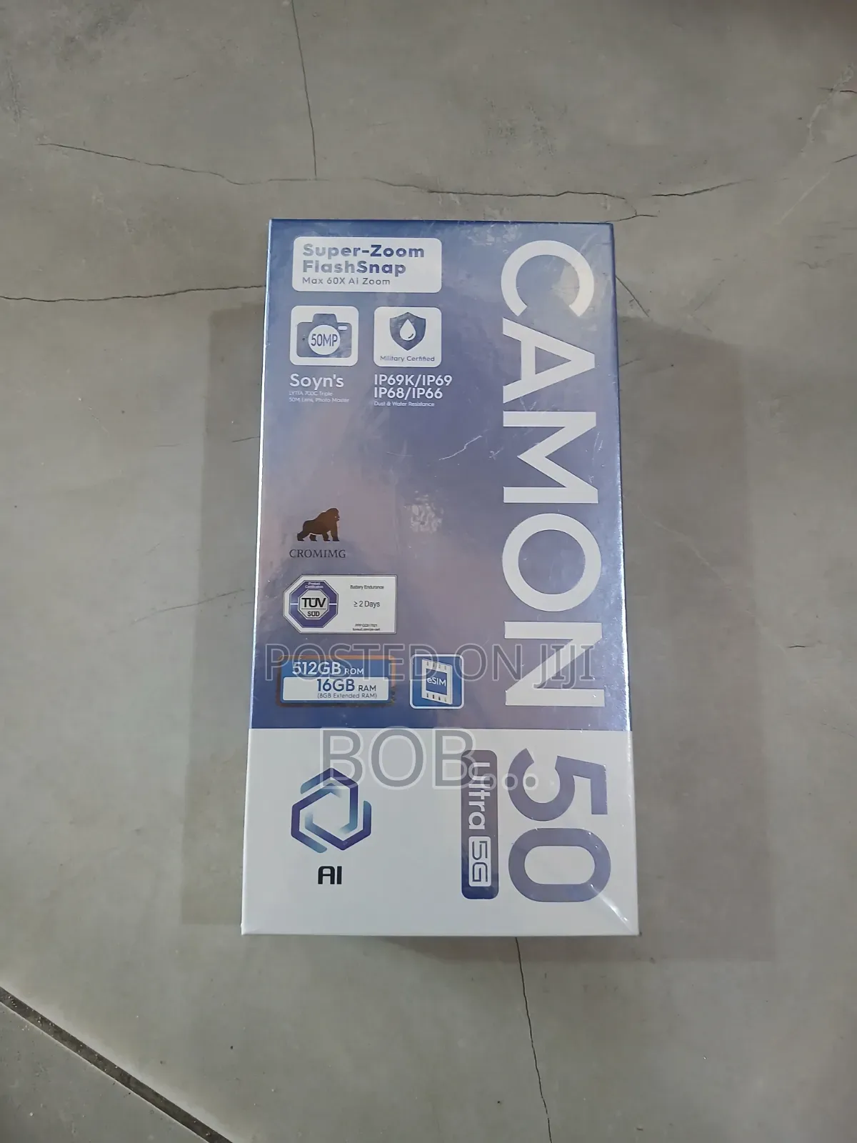 New Tecno Camon 50 Ultra 512 GB Black