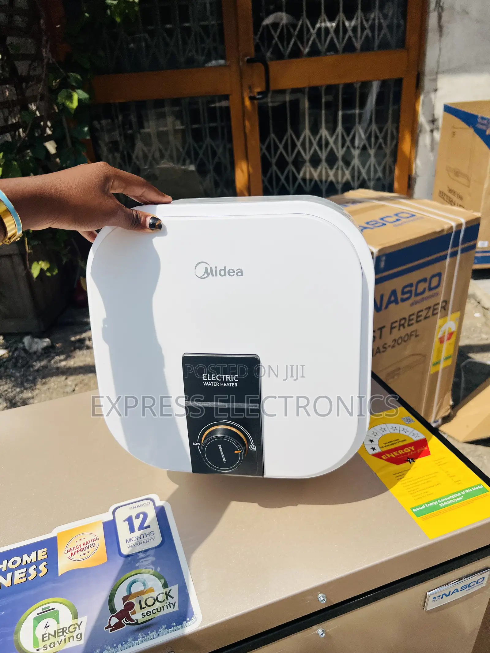 Midea 30l Square Electric Water Heater 2000w [D30-20vd]