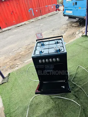 Lovely New Black Volcano Gas Cooker Oven 50/50 4burner