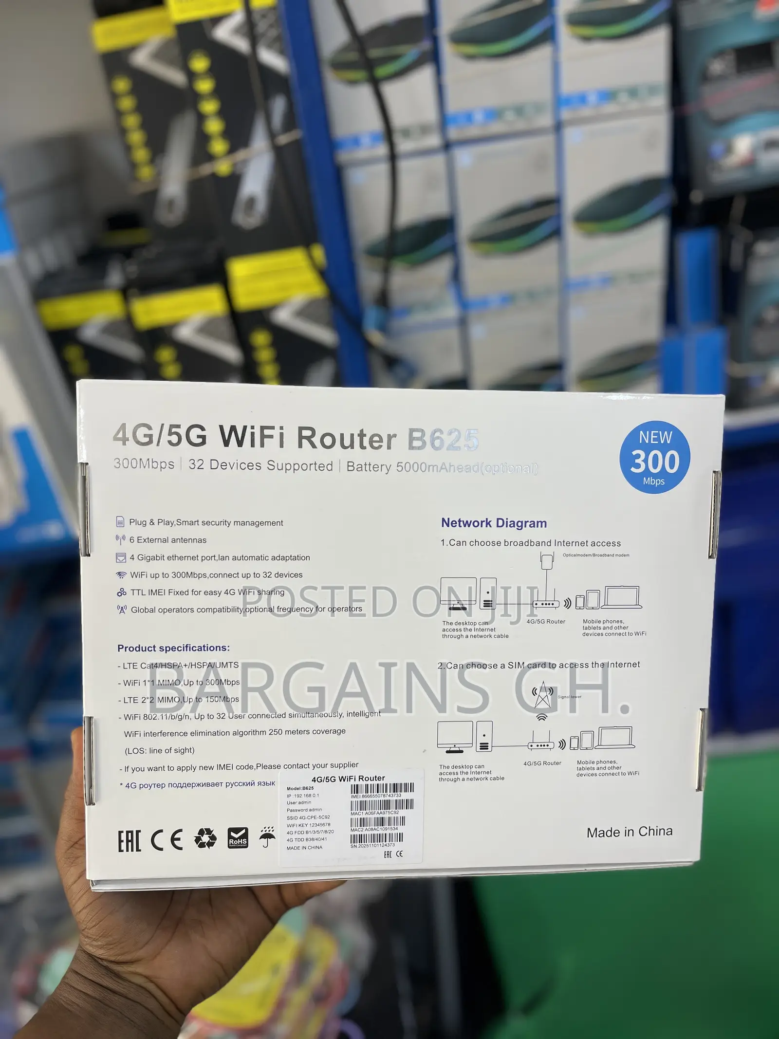 Wifi 6+ 5g Universal Router With Standby Battery (B625)