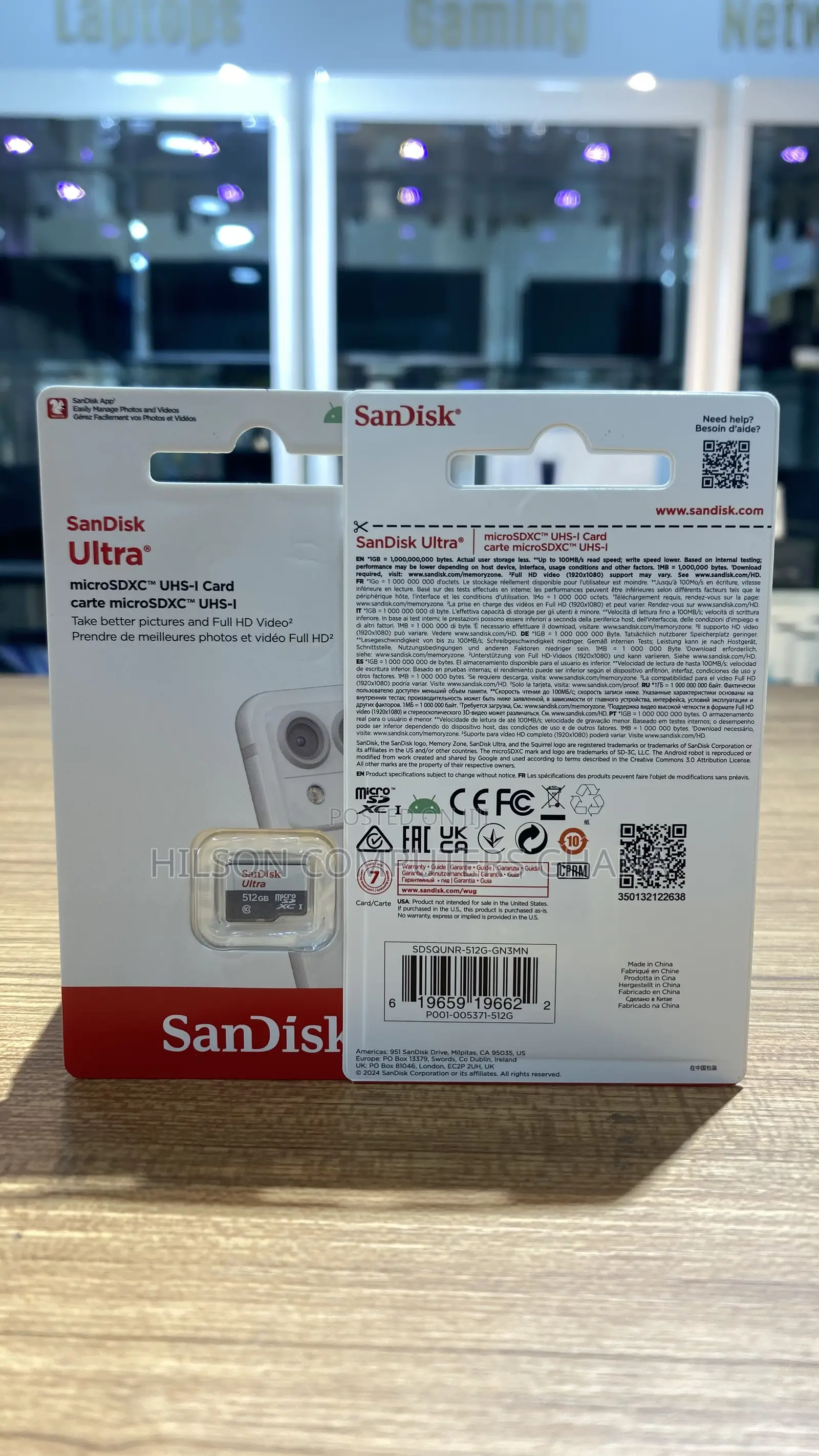 Sandisk 512gb Ultra Microsdxc Uhs-I Memory Card