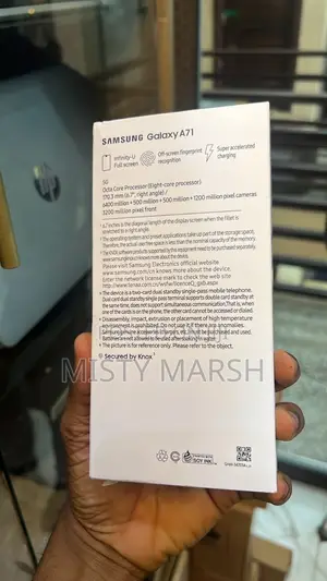 New Samsung Galaxy A71 128 GB Black