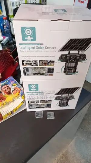 4g 9mp 3 Lens PTZ Solar Smart Camera V380 Pro