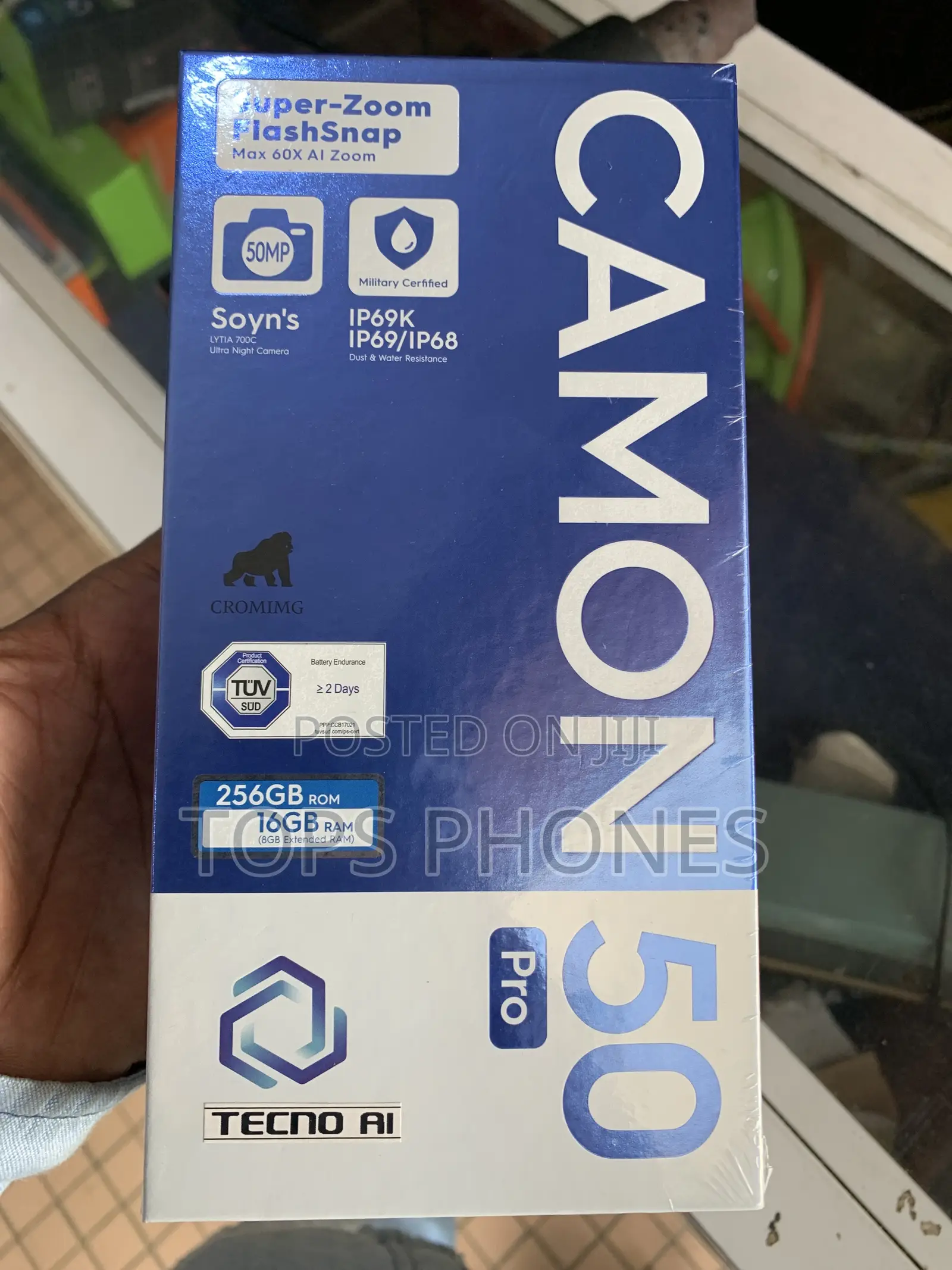New Tecno Camon 50 Pro 256 GB Black