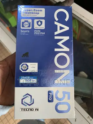 New Tecno Camon 50 Pro 256 GB Black