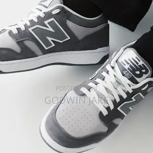 New Balance 480 Grey/White – Classic Low-Top Lifestyle Sneakers