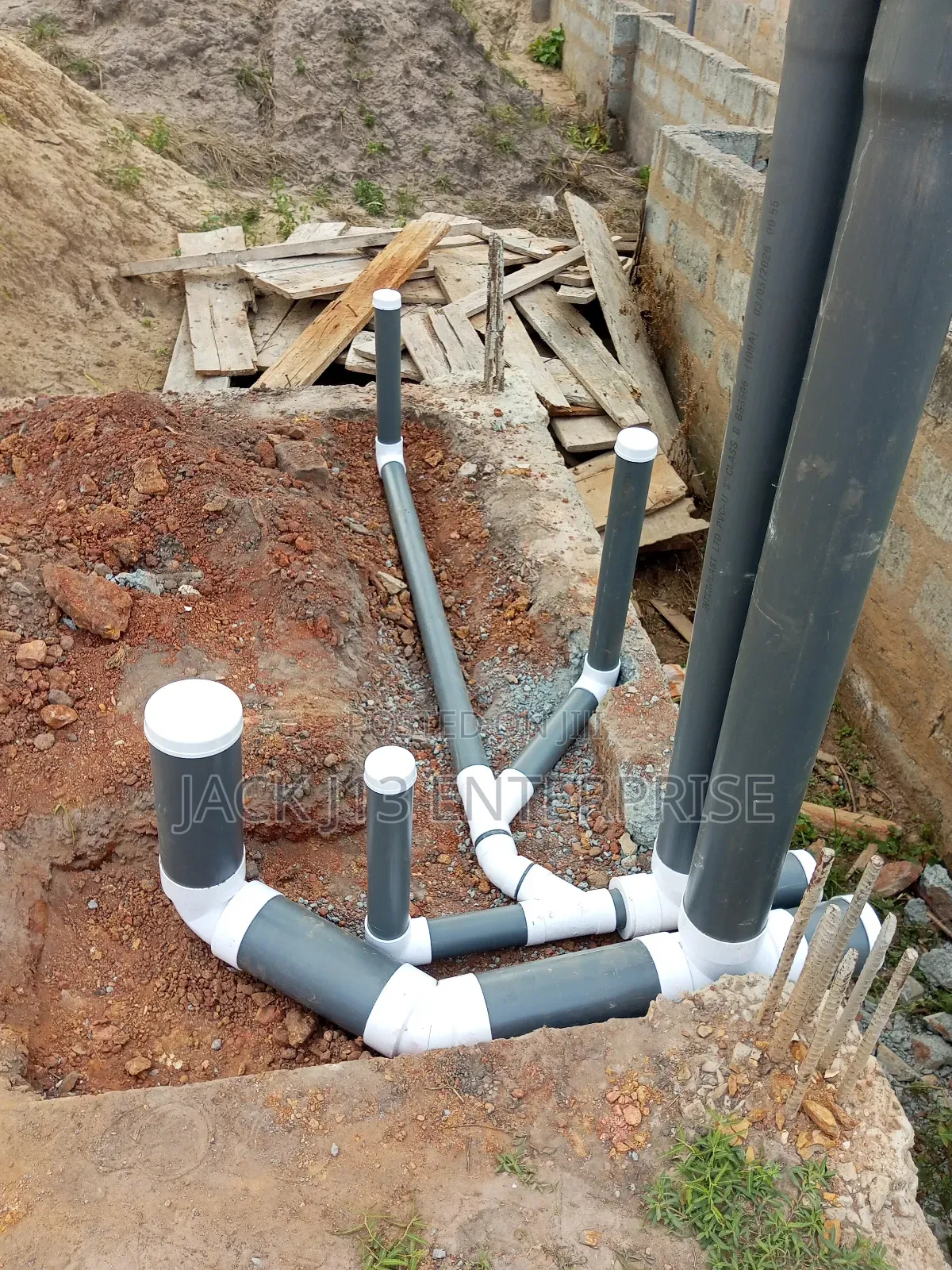 Installation of Sewage Pipes