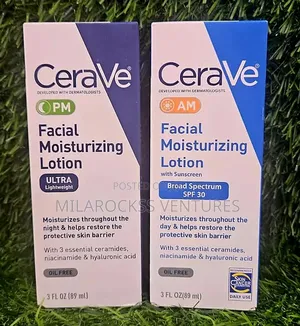 Cerave Am Pm Oil Free Face Moisturizing Lotion. 89ml Each