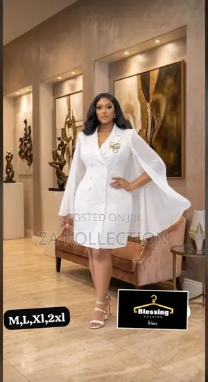 Ladies White Party Dress