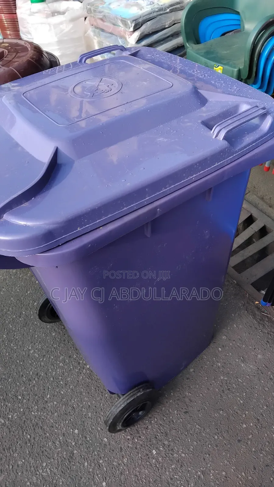 Big Trash Bin With 2 Tire
