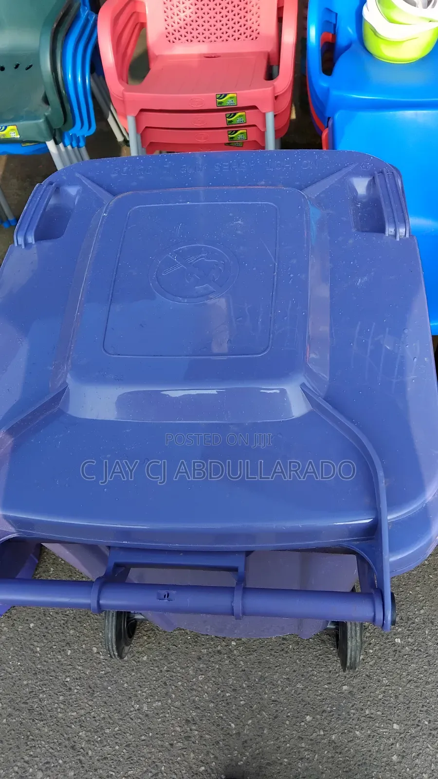 Big Trash Bin With 2 Tire