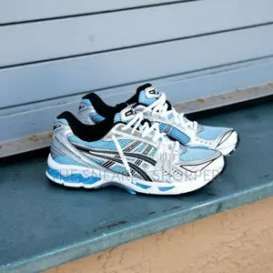 Asics Sea Blue and White Color
