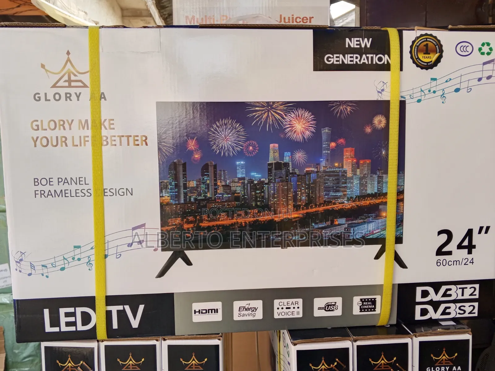 Gloryaa 24 Led Frameless Tv