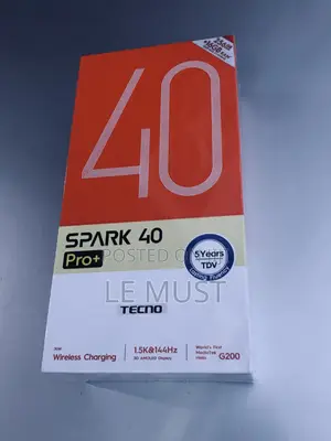 New Tecno Spark 40 Pro+ 256 GB Black