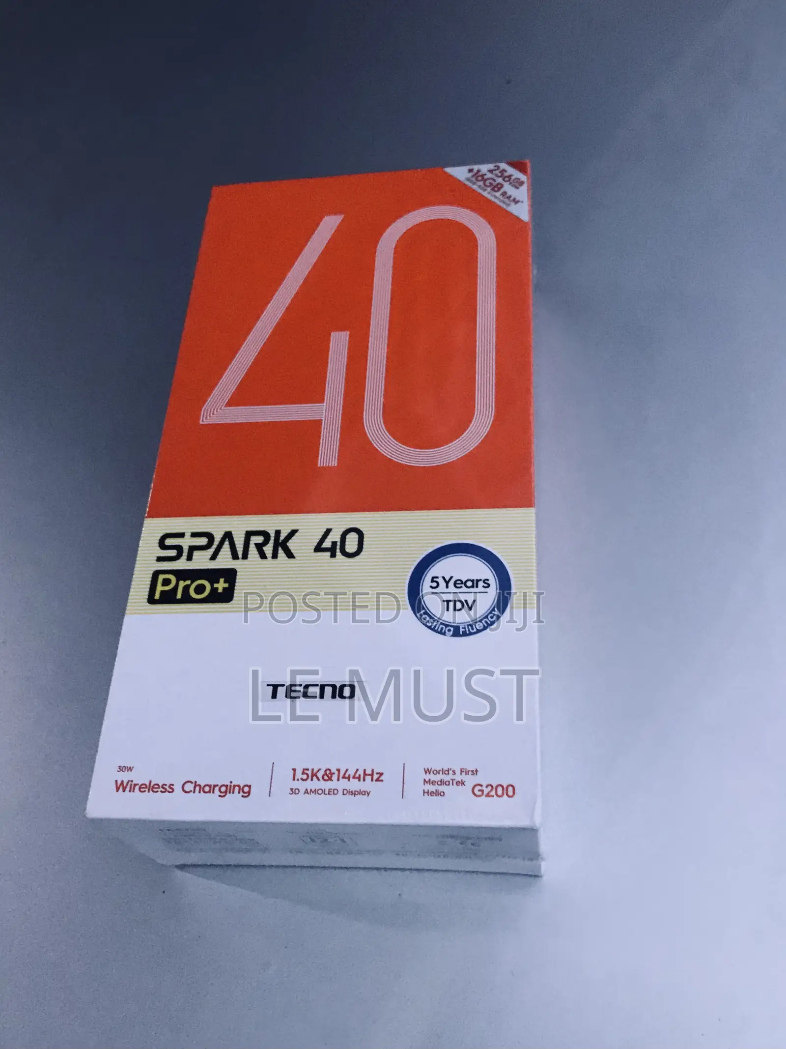 New Tecno Spark 40 Pro+ 256 GB Black