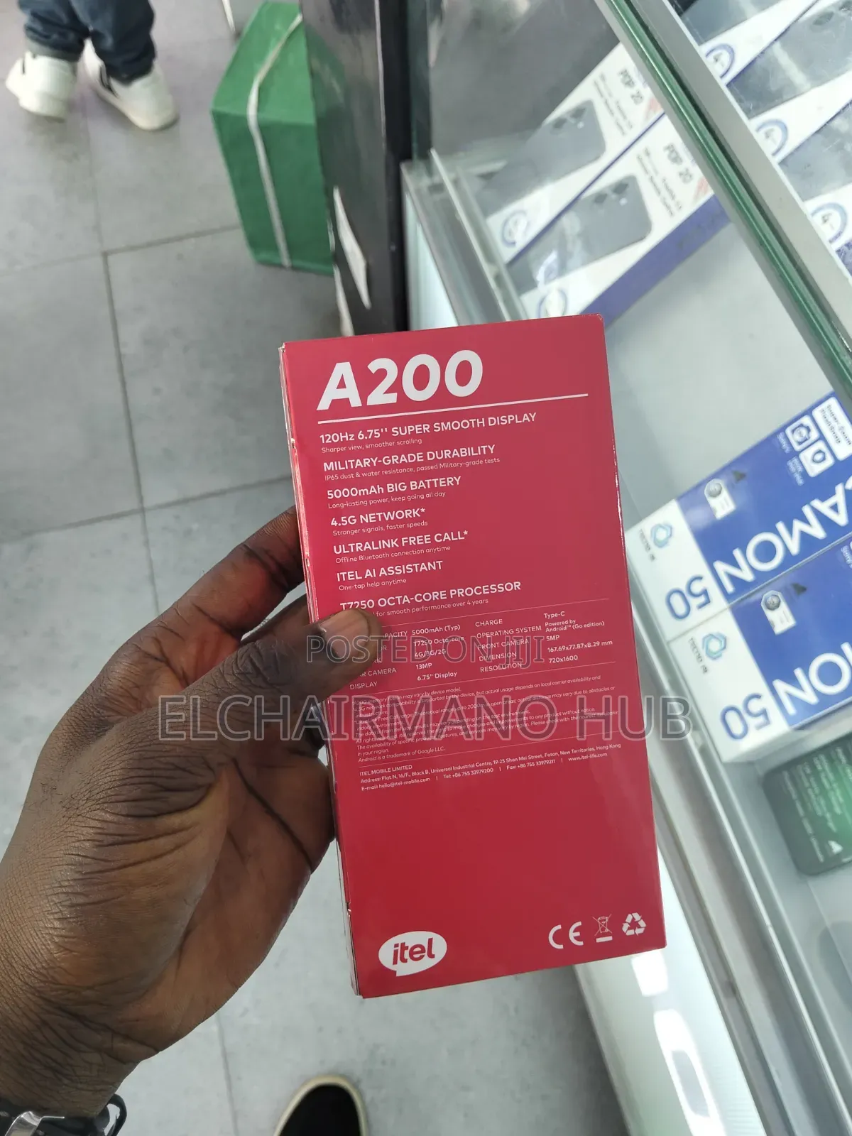 New Itel A200+ 128 GB Blue