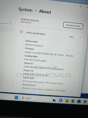 Laptop Lenovo 8GB Intel Core i5 SSD 256GB